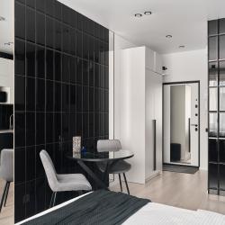 1-комнатные апартаменты студия ул. Берзарина 30А Space