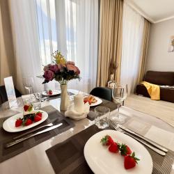 1-комнатные апартаменты люкс на 17 этаже с видом на реку Тура