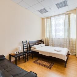 2-комнатные апартаменты студия с 1 двуспальной кроватью