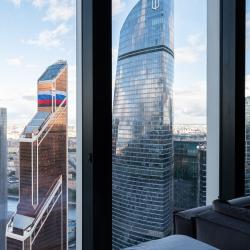 1-комнатные апартаменты студия Москва, 1-й Красногвардейский пр., 22с1 с 1 односпальной кроватью