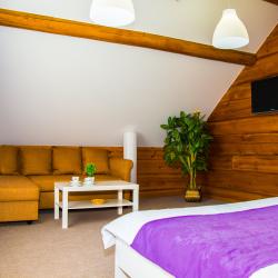 Номер стандарт с 1 двуспальной кроватью (мансарда)