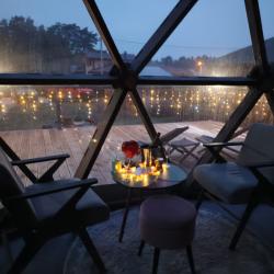 Коттедж стандарт 1 двуспальной кроватью Геокупол