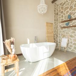 Номер люкс с 1 двуспальной кроватью, ванной и террасой