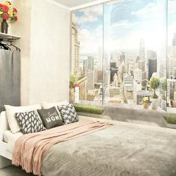 1-комнатные апартаменты студия Окно в New York_Санкт-Петербург, Мурино, Привокзальная пл., д.1а, к2