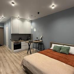 2-местные 1-комнатные апартаменты студия Октябрьская 16 с 1 двуспальной кроватью