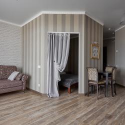 Семейные апартаменты с 1 двуспальной кроватью