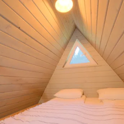 A-frame дом с банным чаном