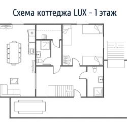 5-комнатный коттедж премиум с 10 односпальными кроватями