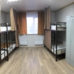 Кровать в 6-местном общем номере (удобства на этаже)