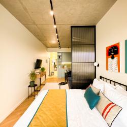 Апартаменты студия Almaty city, Abay avenue 38, 4 block, 84 (8401) apt