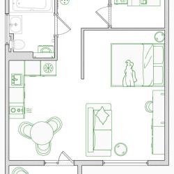 Апартаменты GoodHome (ГудХоум) на улице Краснолесья — 5b2860ceb426f5783821fe92824b4257