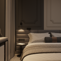 Номер стандарт с 1 двуспальной кроватью