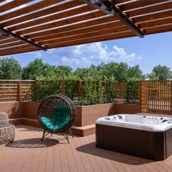 Номер люкс с 1 двуспальной кроватью и террасой