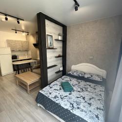 1-комнатные апартаменты студия КемКомфорт пр-т Притомский 25к4, 8 этаж, левое крыло