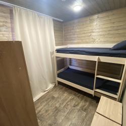 Кровать в общем номере с 1 двухъярусной кроватью (общие удобства)