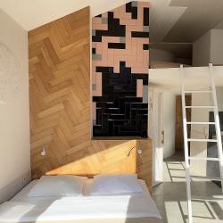 Апартаменты студия MODERN Краснодарский край, г.о. Сочи, пгт. Красная Поляна, Калиновая ул., 9/6 (мансарда)