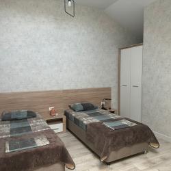 Номер стандарт с 2 односпальными кроватями (мансарда)