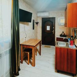 Комната студия с 1 двуспальной кроватью с террасой
