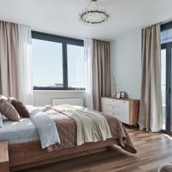 Фото Отель ЖИВИТЕ У МОРЯ! Шикарная трехкомнатная квартира в премиальном ЖК .Панорамный вид на море и горы (парковка, Wi-Fi)