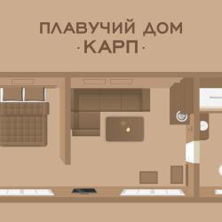 Коттедж Плавучий дом Карп