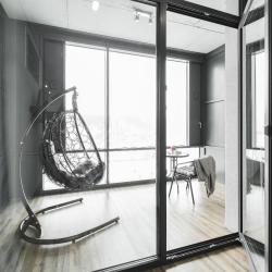 1-комнатные апартаменты студия с панорамным балконом