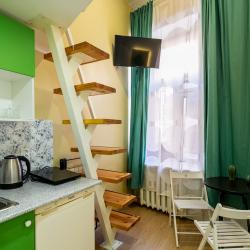 1-комнатные апартаменты улучшенные KINKI rooms |  Трехместные апартаменты с кухней