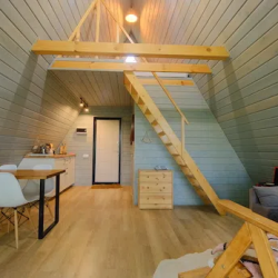 A-frame дом с банным чаном