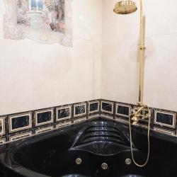 2-комнатные апартаменты люкс Нижний Новгород, б-р Академика Б.А. Королева, д. 8 с 1 двуспальной кроватью