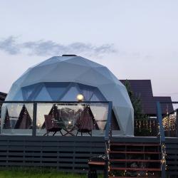 Коттедж стандарт 1 двуспальной кроватью Геокупол