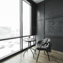 1-комнатные апартаменты студия с панорамным балконом