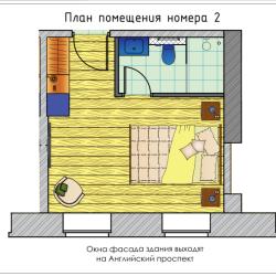 1-комнатные апартаменты улучшенные №2 Зеленый