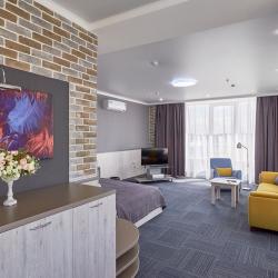 Номер люкс панорамный с 1 двуспальной кроватью