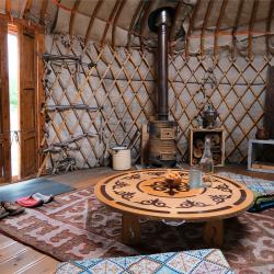 Традиционная деревянная юрта An authentic yurt with a 60-year history (общие удобства на территории)
