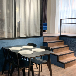 Номер стандарт с 1 двуспальной кроватью Blueroom