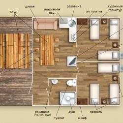 Номер люкс с 6 односпальными кроватями