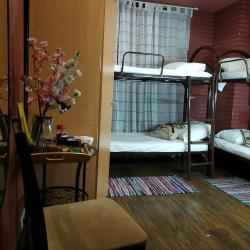 Номер стандарт семейный с 3 двухъярусными кроватями (общие удобства)