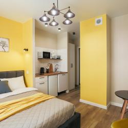 1-комнатные апартаменты студия без балкона 