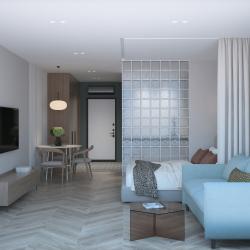 Фото Отель Студия с современным ремонтом и потрясающим видом на Русский Мост