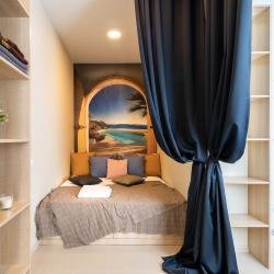 2-комнатные апартаменты эконом с 2 двуспальными кроватями (без окна)