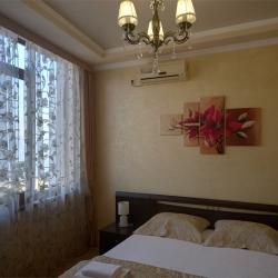 Номер стандарт с 1 двуспальной кроватью c боковым видом на море