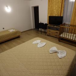 1-комнатные апартаменты студия с 1 односпальной и 1 двуспальной кроватью