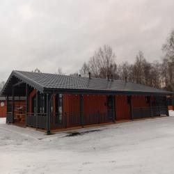 Коттедж улучшенный с 2 односпальными и 1 двуспальной кроватью