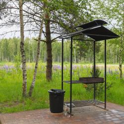 Коттедж №15 A-Frame (с террасой, кондиционером и камином без купели)