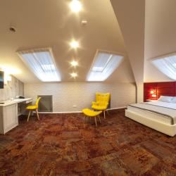 2-местный номер комфорт с 1 двуспальной кроватью (мансарда)