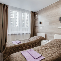 Апартаменты студия с 2 односпальными кроватями