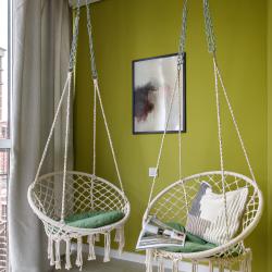 Фото Отель Стильная квартира с качелями в ЖК Самолет