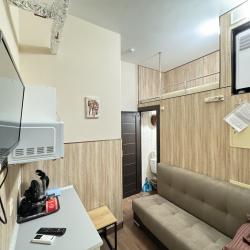 1-комнатные апартаменты эконом Москва, ул. Смольная, 44, к.2 с 2 односпальными кроватями (без окна)