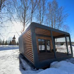 Коттедж улучшенный с 1 двуспальной кроватью