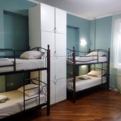Кровать в общем номере с 4 двухъярусными кроватями (общие удобства)