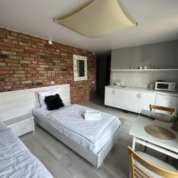 1-комнатные апартаменты студия №10 с 2 односпальными кроватями